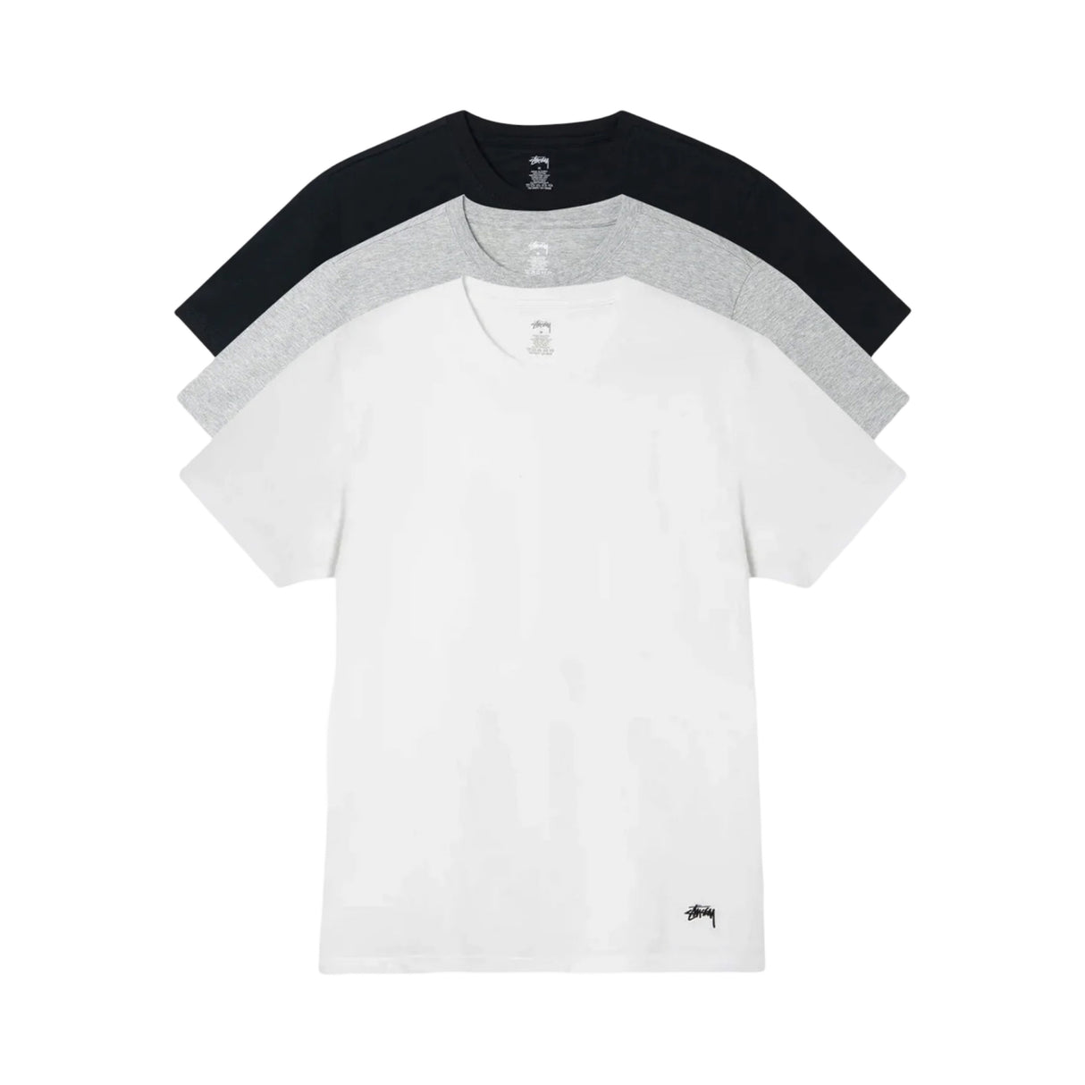 Stussy Small Print Basic Tee 3er Pack