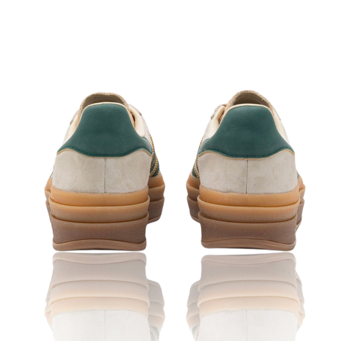 Adidas Gazelle Bold Magic Beige Collegiate Green (w)