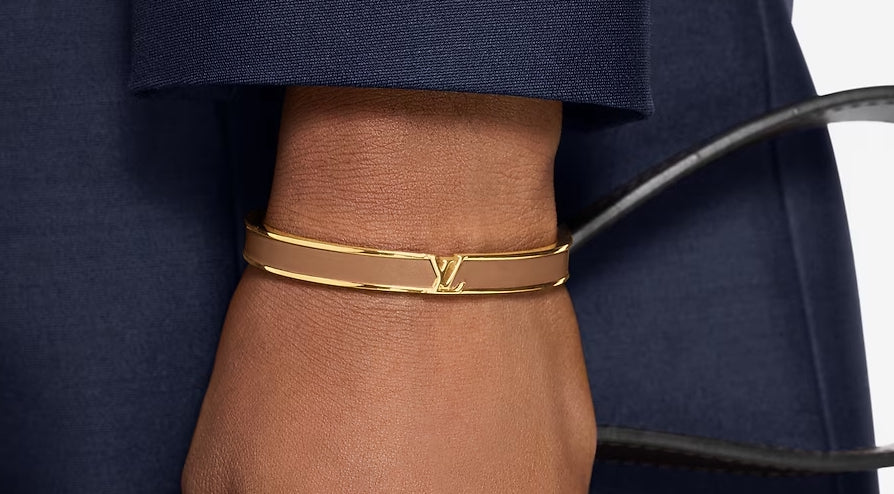 Louis Vuitton Initiales V Bracelet Beige