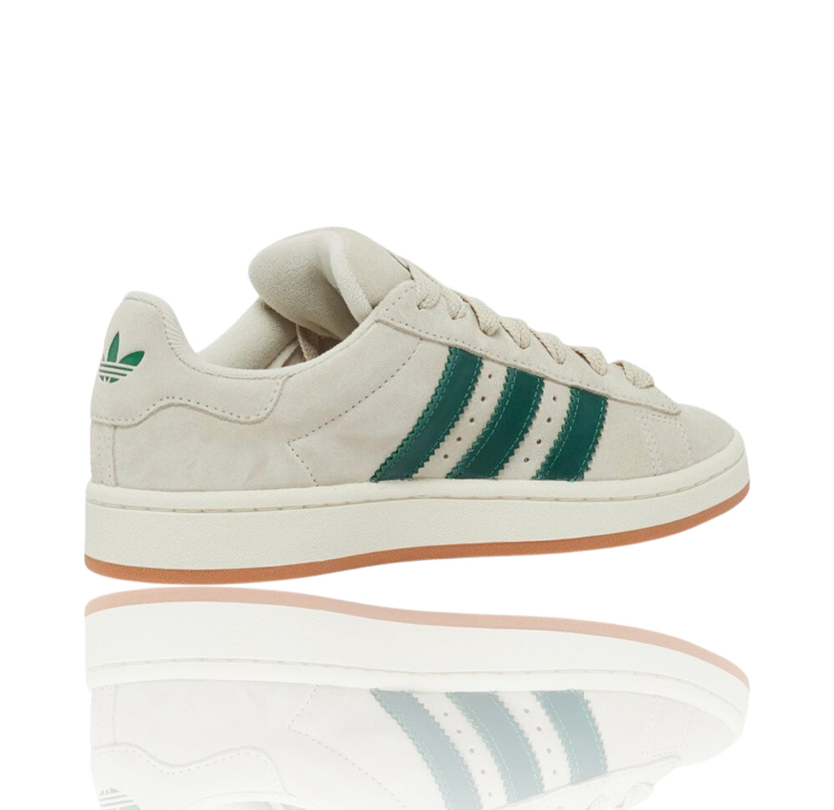 Adidas Campus 00s Crystal White Dark Green