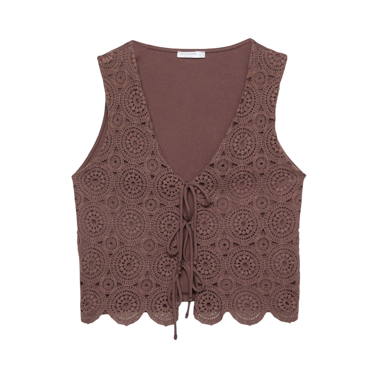 Stradivarius Weste Braun