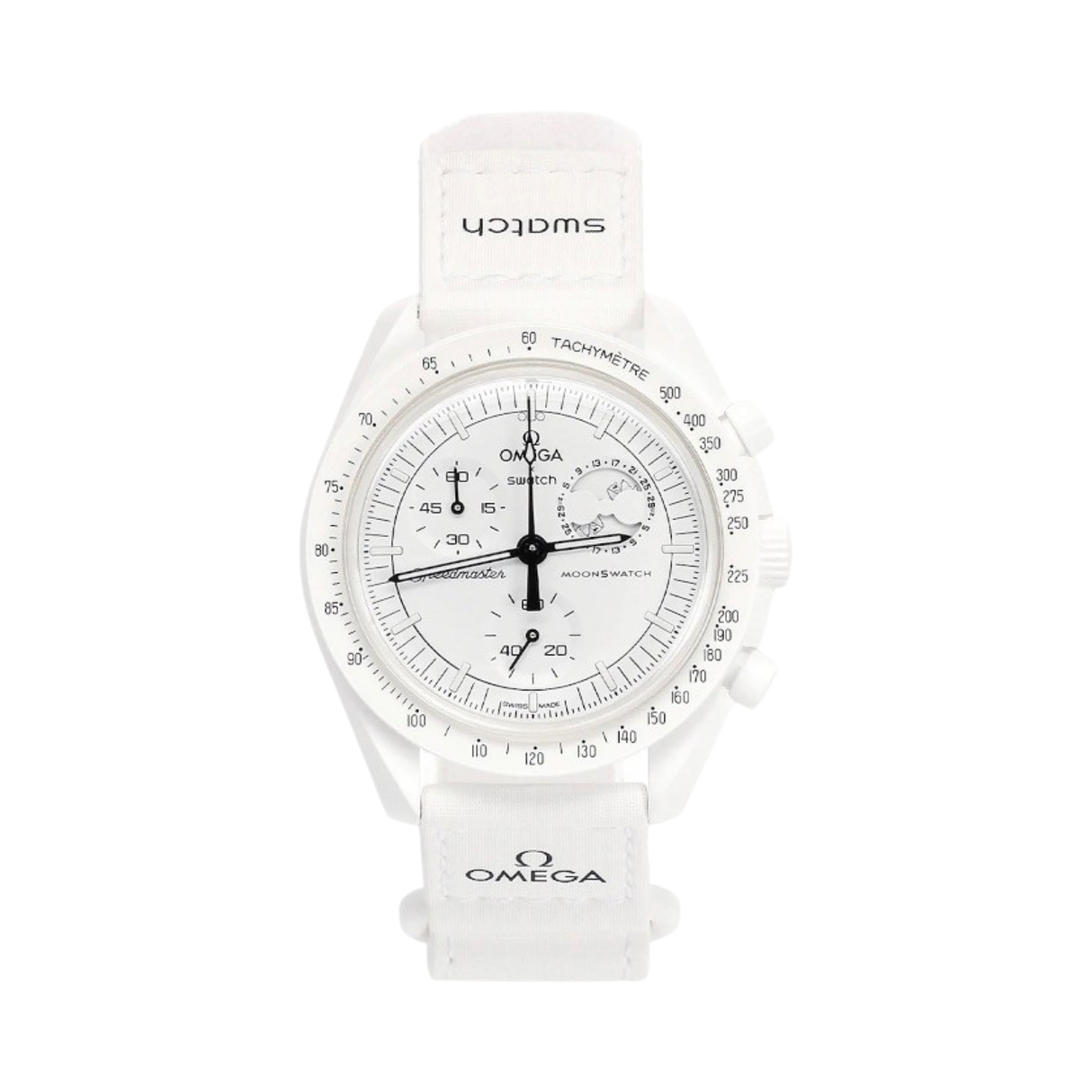 Swatch x Omega Bioceramic Moonswatch Mission to Moonphase Full Moon Snoopy