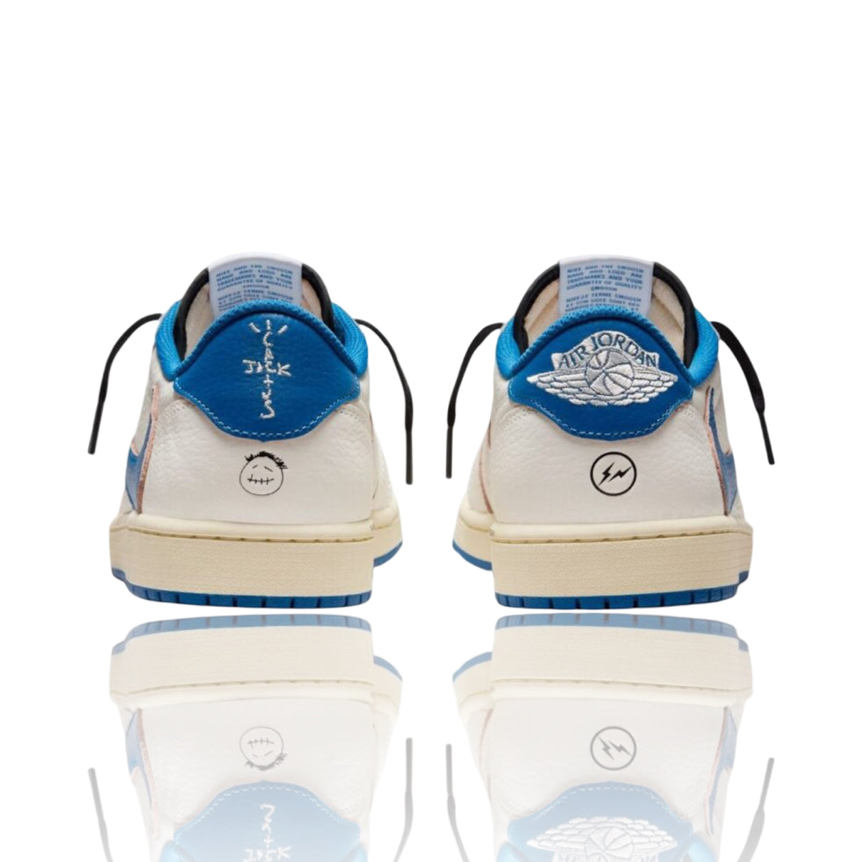 Travis Scott x Air Jordan 1 Retro Low OG SP x Fragment 'Muslin Blue'