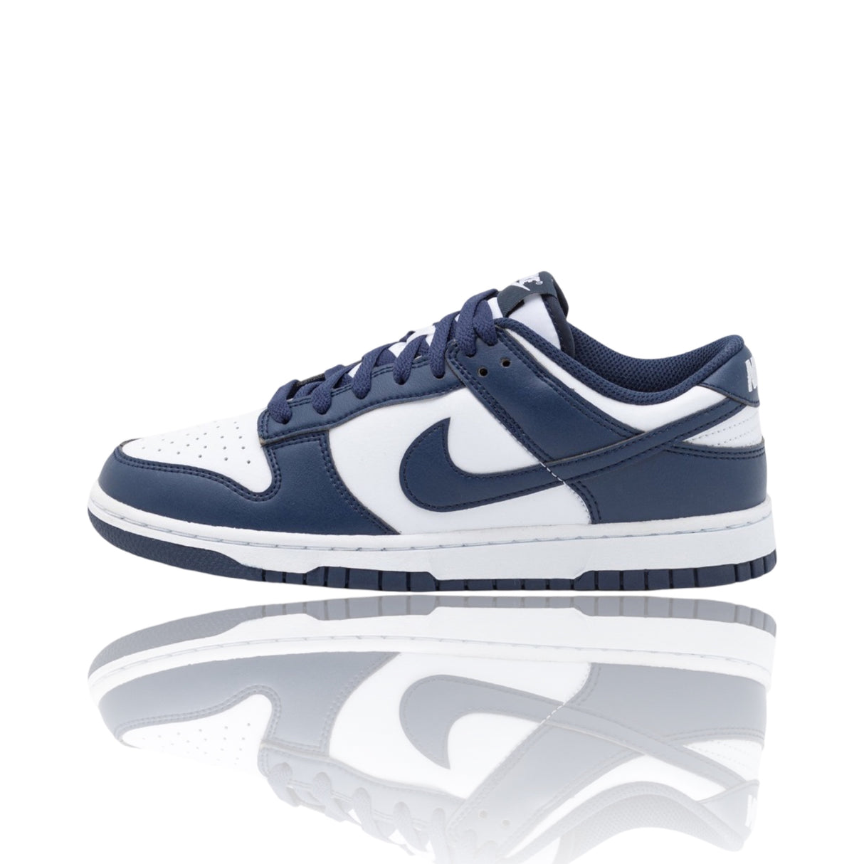 Nike Dunk low White Midnight Navi