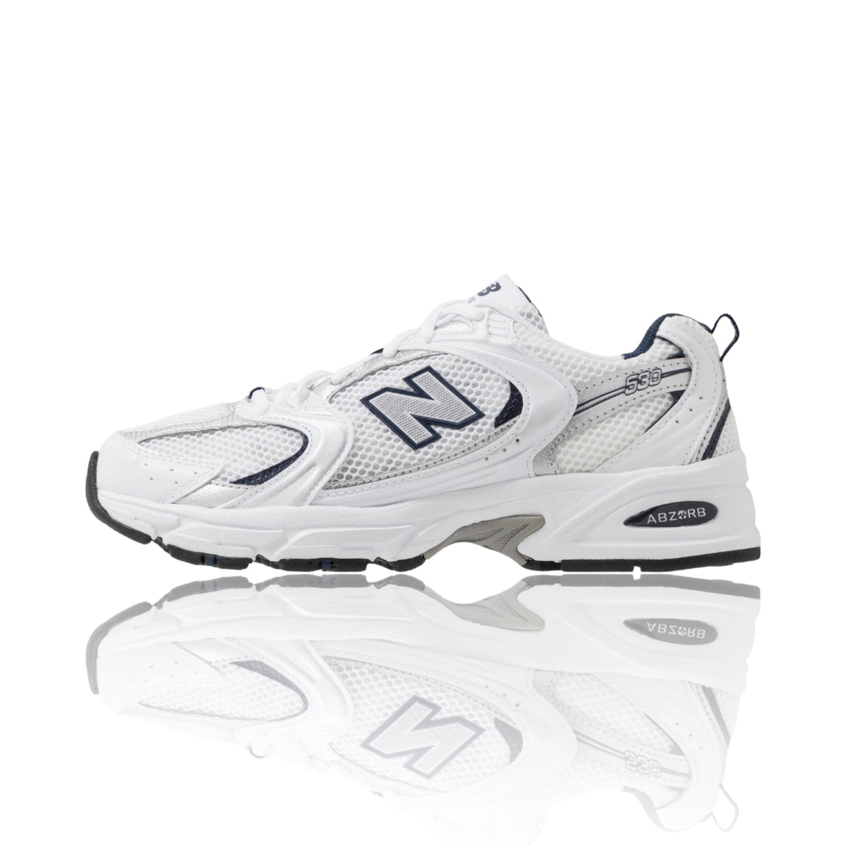 New Balance 530 White Silver Navi