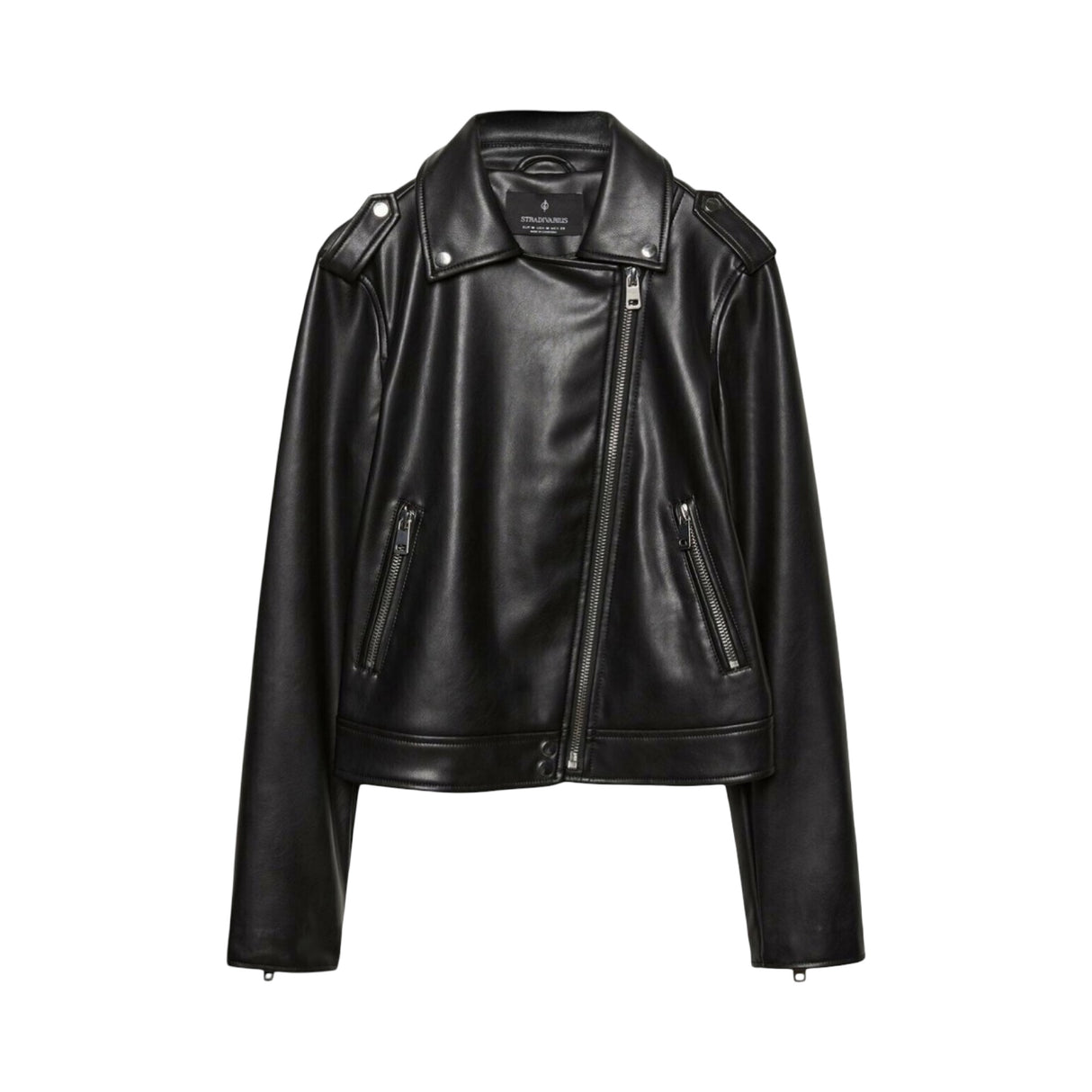 Stradivarius Bicker Kunstlederjacke