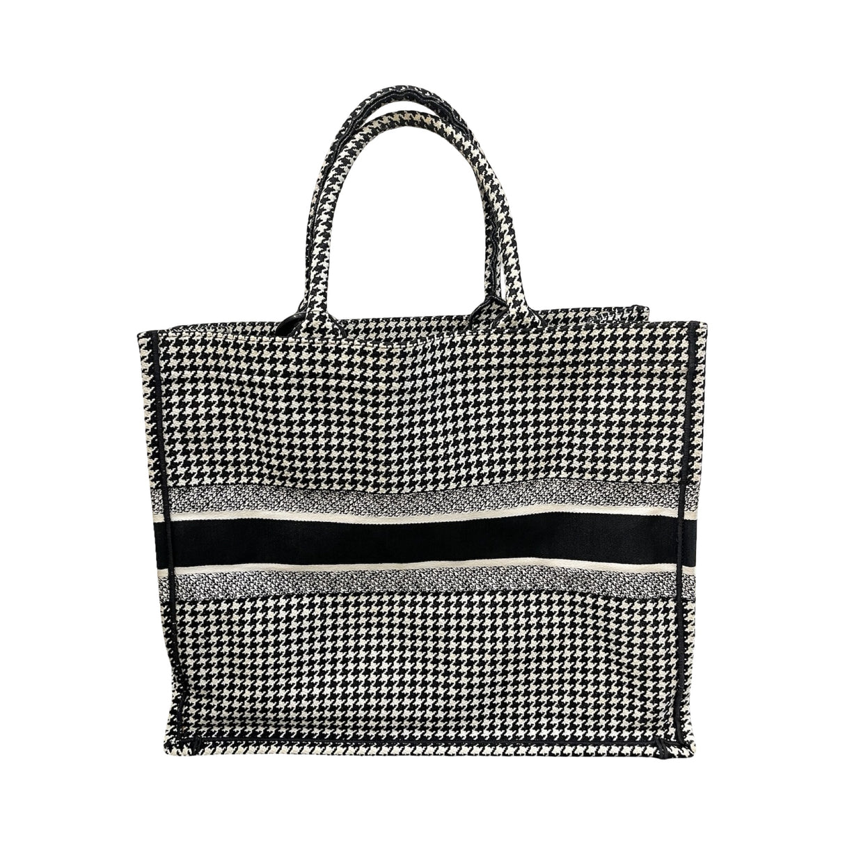 Dior Tote Book Large Houndstooth