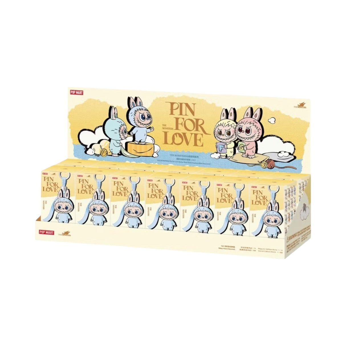 Pop Mart Labubu The Monsters Pin for Love Series Vinyl Plush Mystery Box