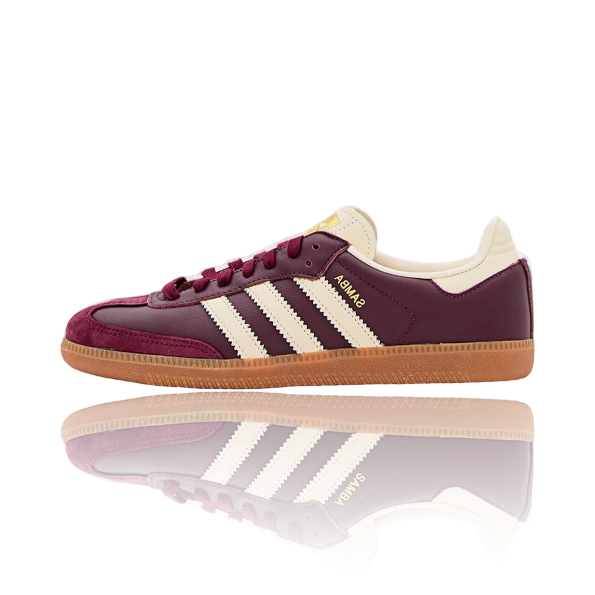 Adidas Samba OG Maroon Gold Metallic