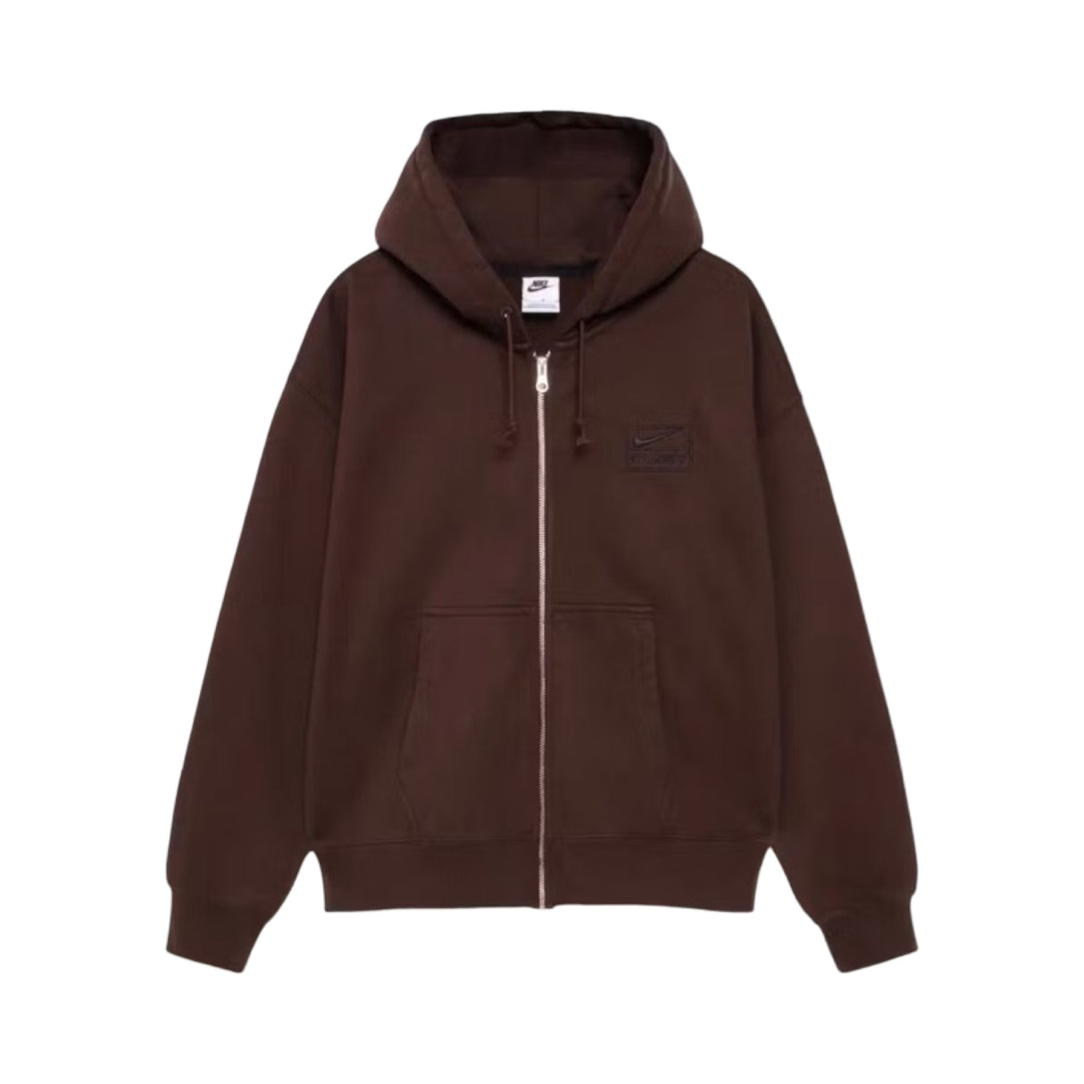 Stussy x Nike Stone Washed Fleece Zipper Dark Cinder