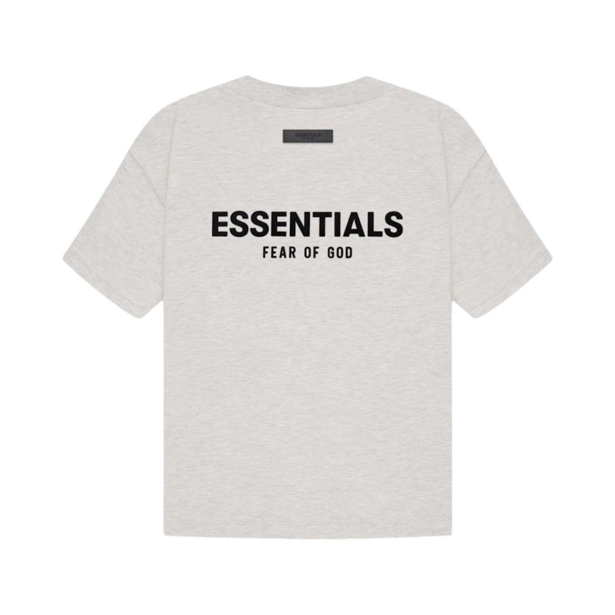 Fear of God Essentials Back Print T-Shirt Light Oat Grey