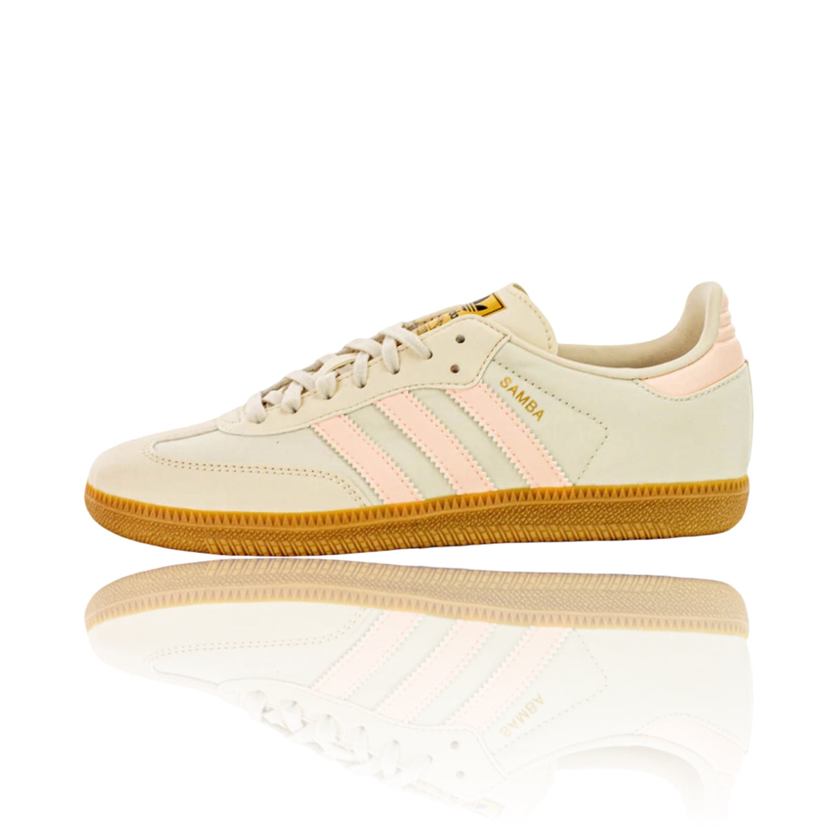 Adidas Samba OG Wonder White Clear Orange Gum J