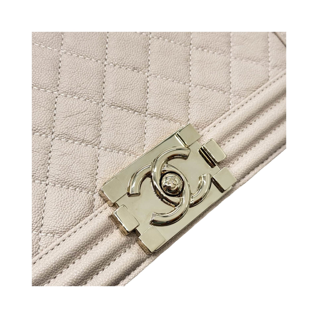 Chanel Boy Blush Nude Caviar Leather