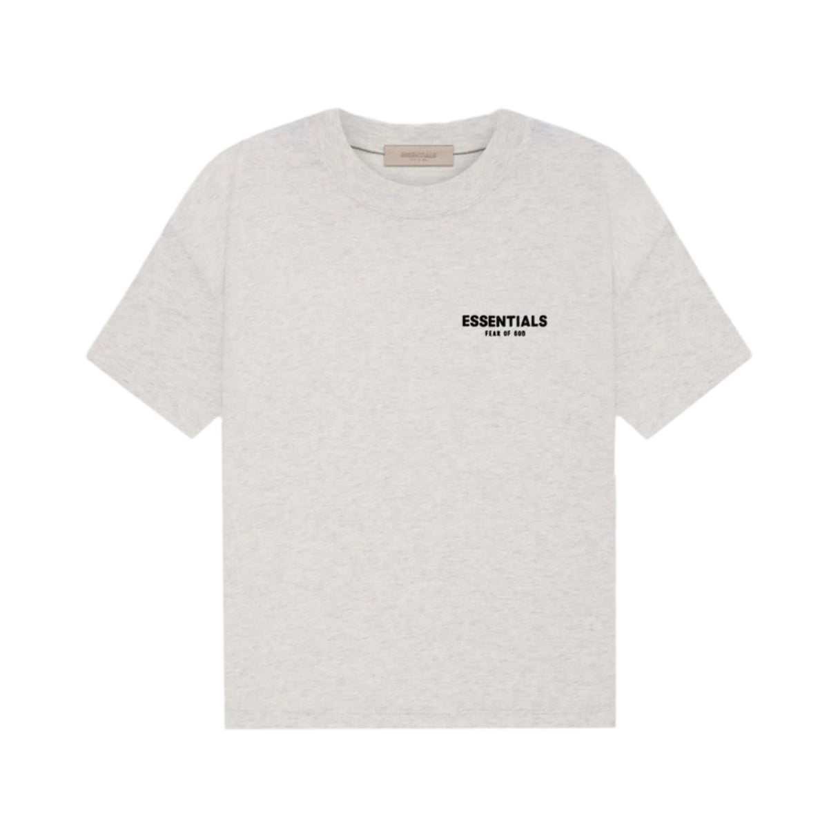 Fear of God Essentials Back Print T-Shirt Light Oat Grey