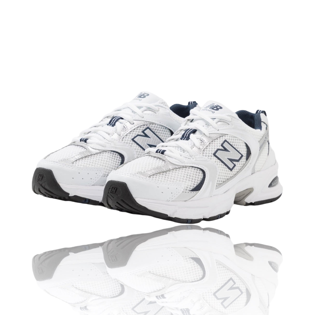 New Balance 530 White Silver Navi