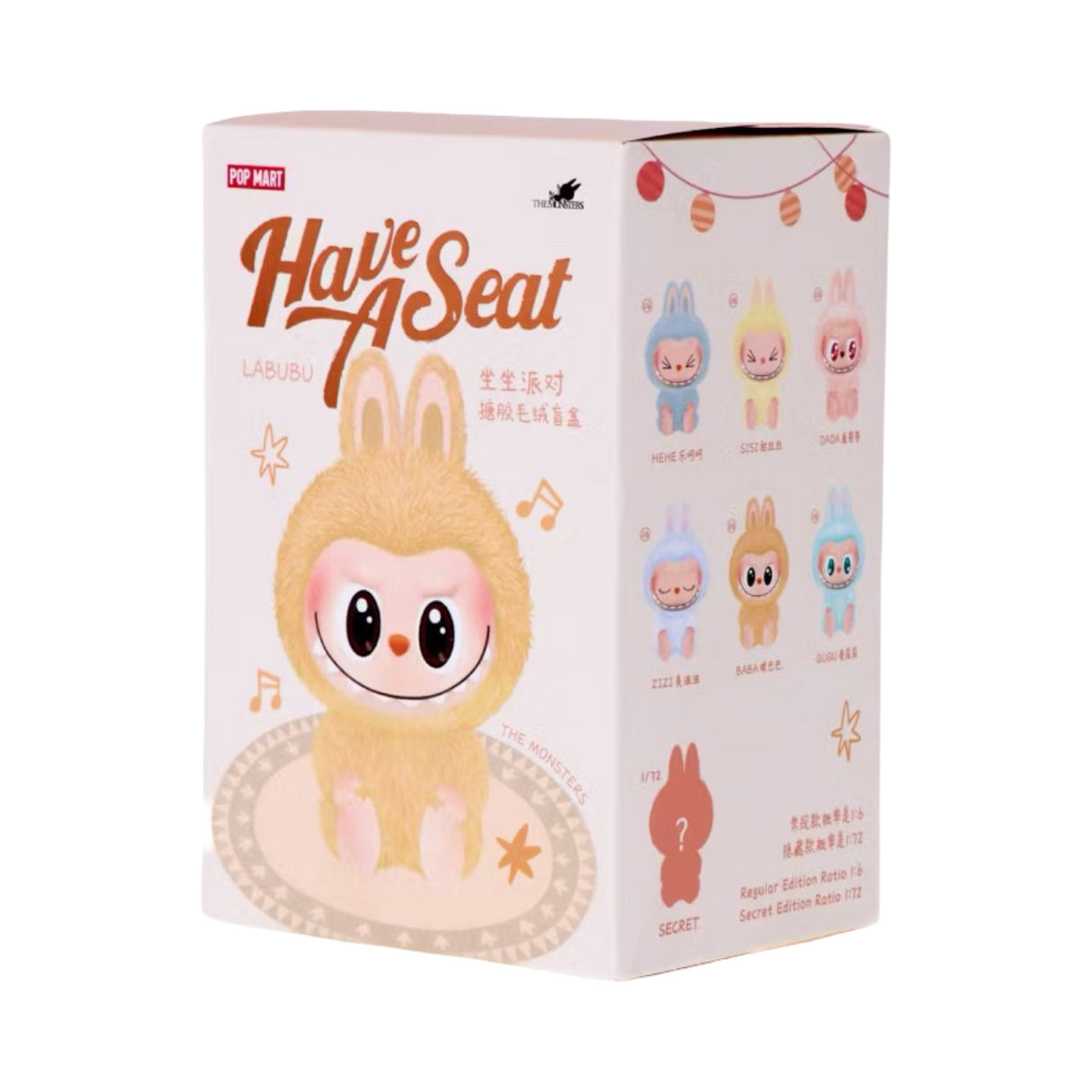 Pop Mart Labubu The Monsters Have a Seat Vinyl Plush Mystery Box