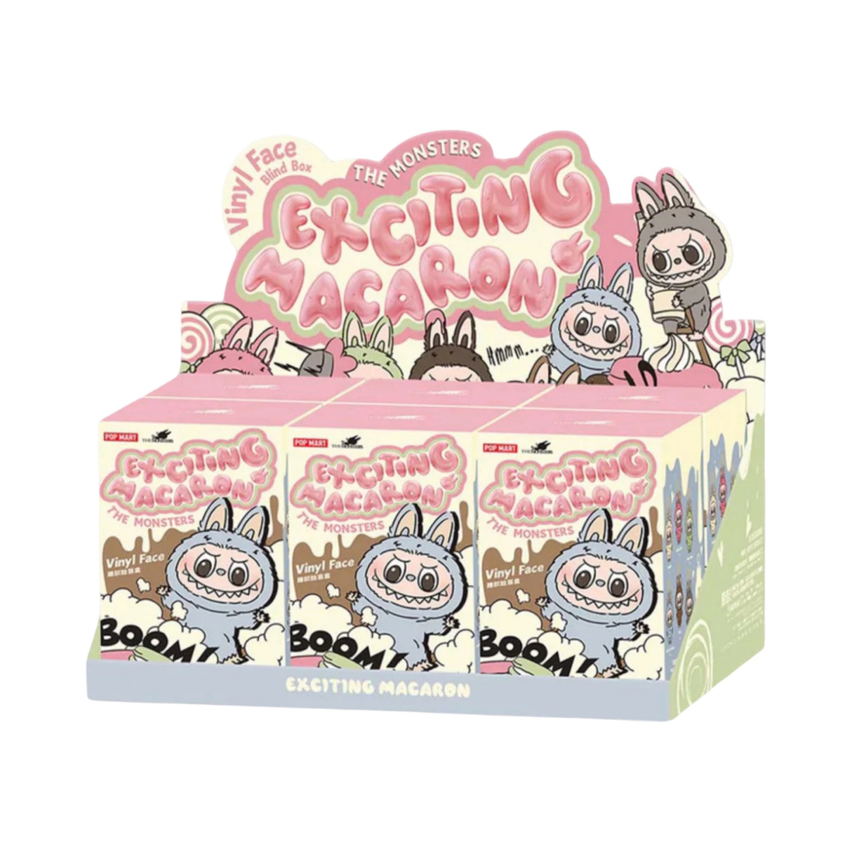 Pop Mart Labubu The Monsters Exciting Macaron Vinyl Plush Mystery Box