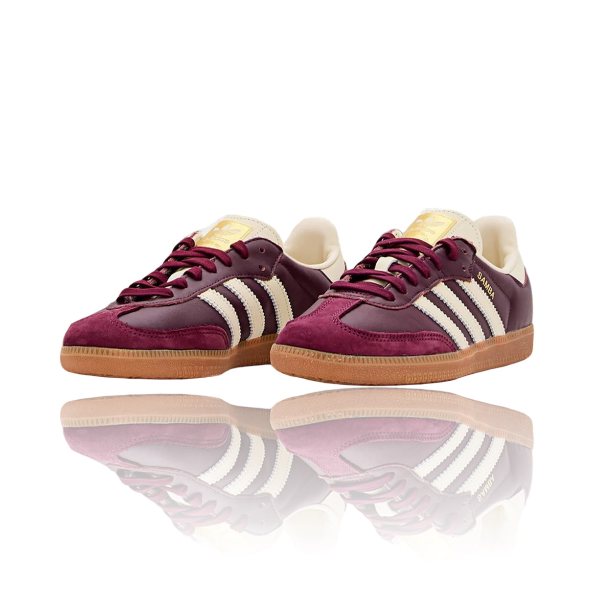 Adidas Samba OG Maroon Gold Metallic