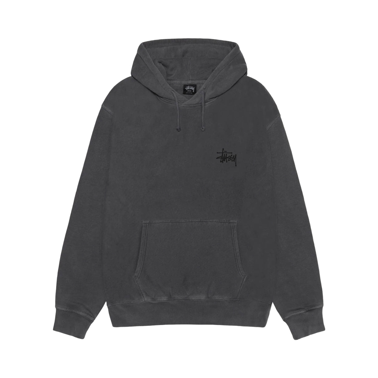 Stussy Basic Big. Dyed Hoodie Black