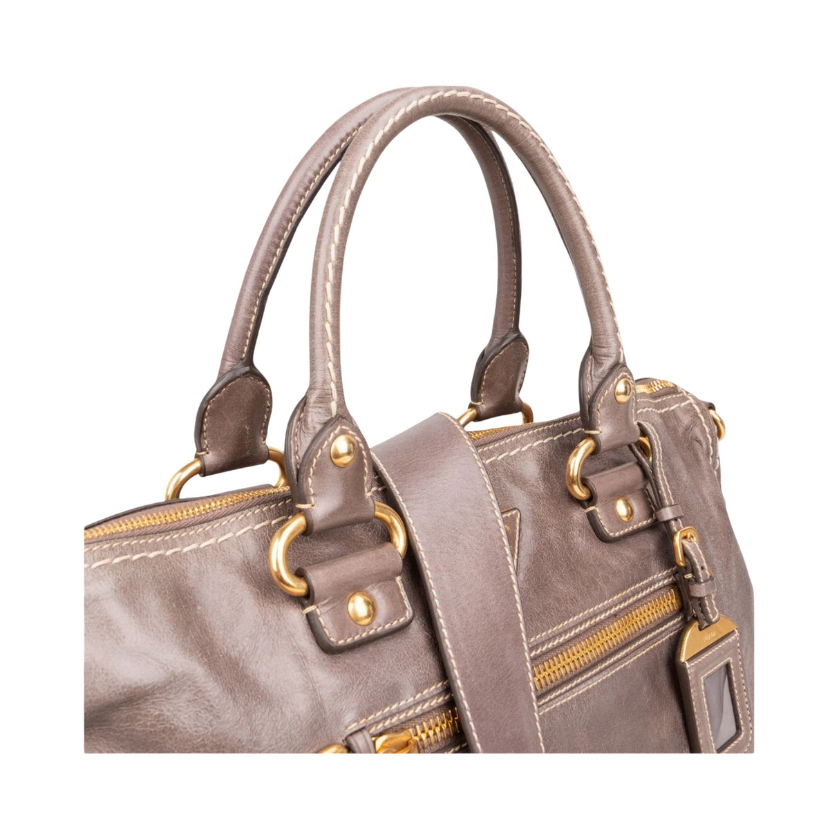 Prada Vitello Lux Leather Pristine Bauletto Satchel Handbag