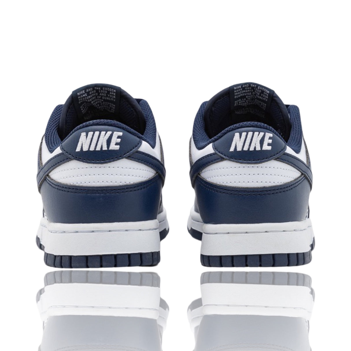 Nike Dunk low White Midnight Navi
