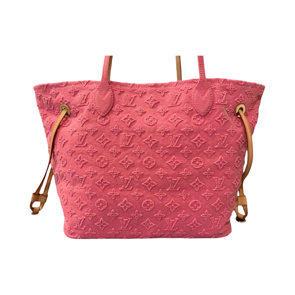 Louis Vuitton Neverfull Applique MM Denim Rose
