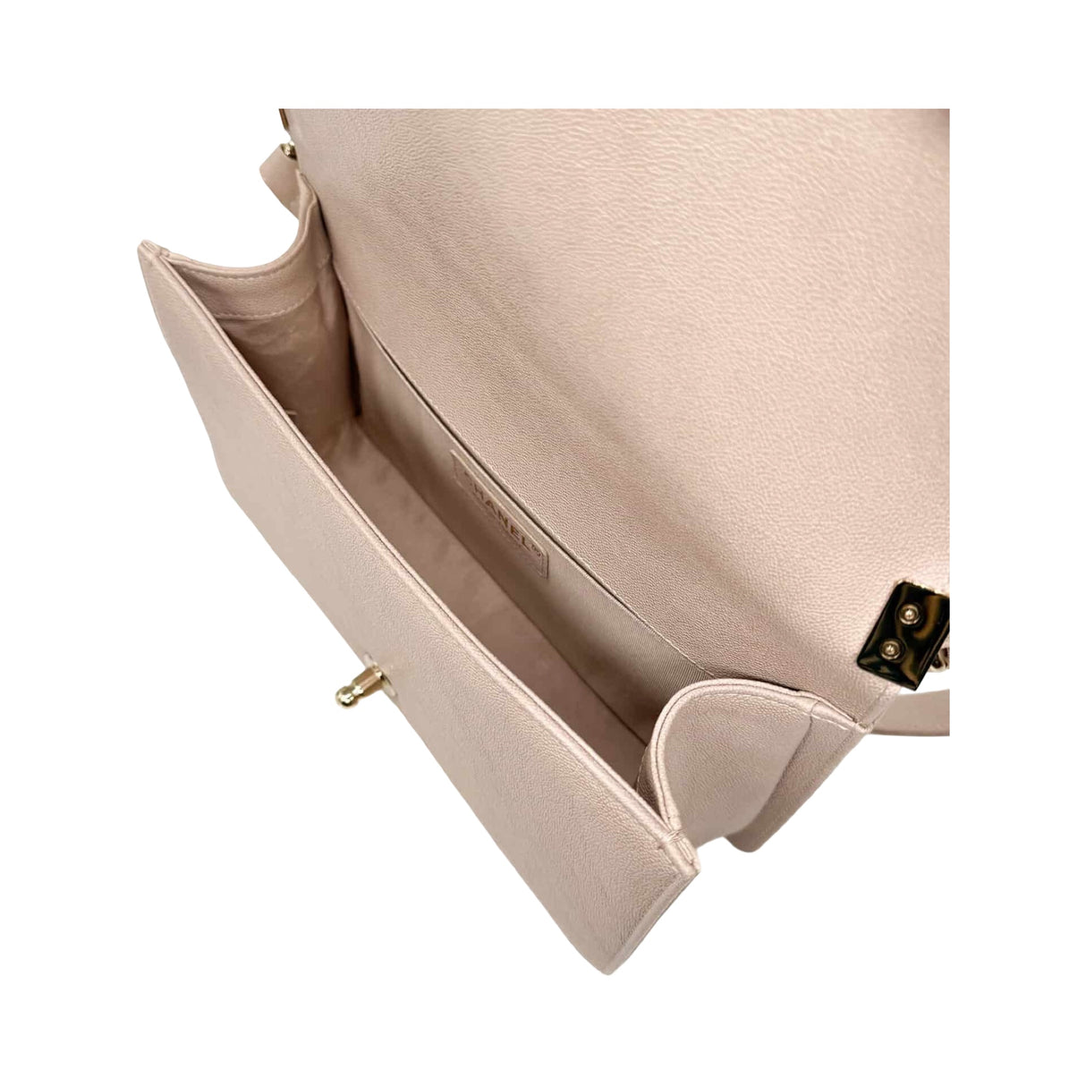 Chanel Boy Blush Nude Caviar Leather