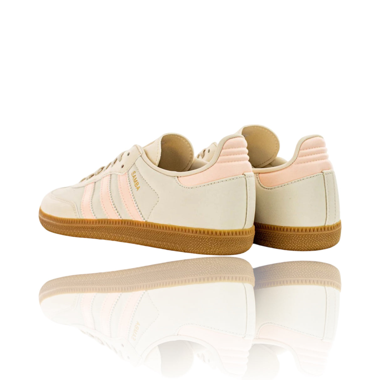 Adidas Samba OG Wonder White Clear Orange Gum J