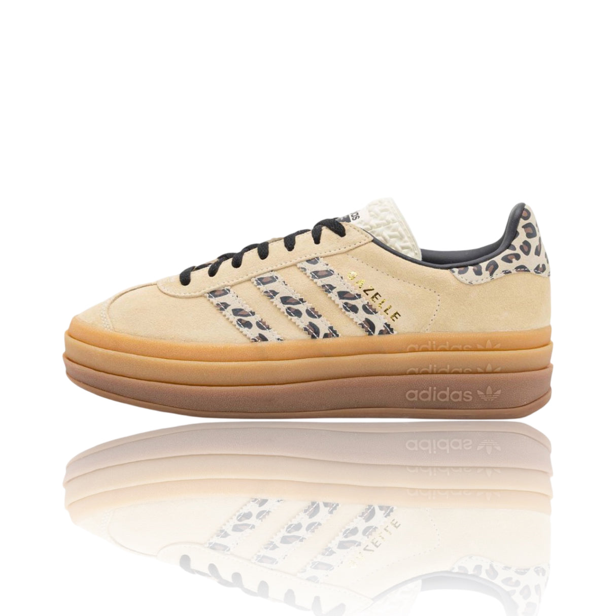 Adidas Gazelle Bold Cream Black Leopard