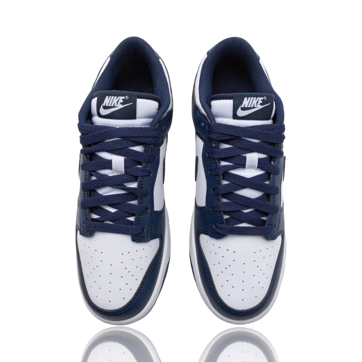 Nike Dunk low White Midnight Navi