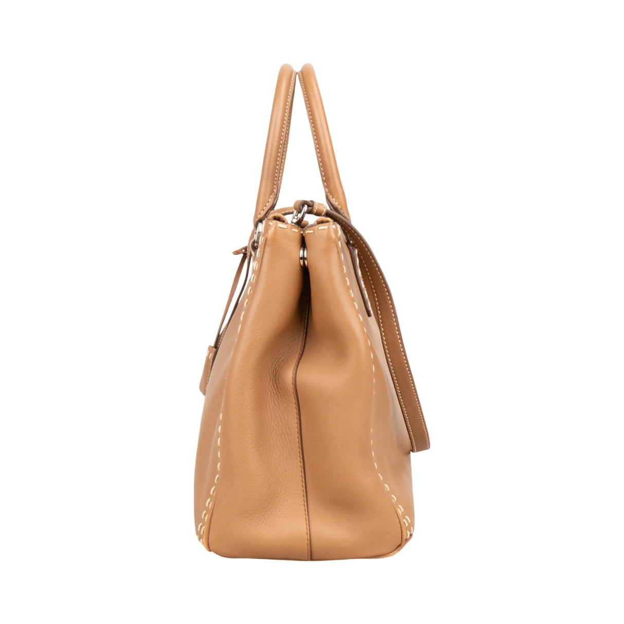 Prada Galleria Stitching Leather Pristine Handbag