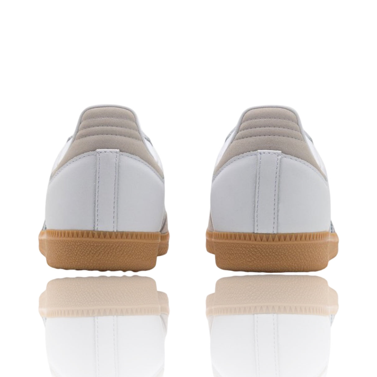 Adidas Samba OG White Silver Metallic Grey Gum