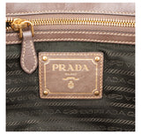 Prada Vitello Lux Leather Pristine Bauletto Satchel Handbag