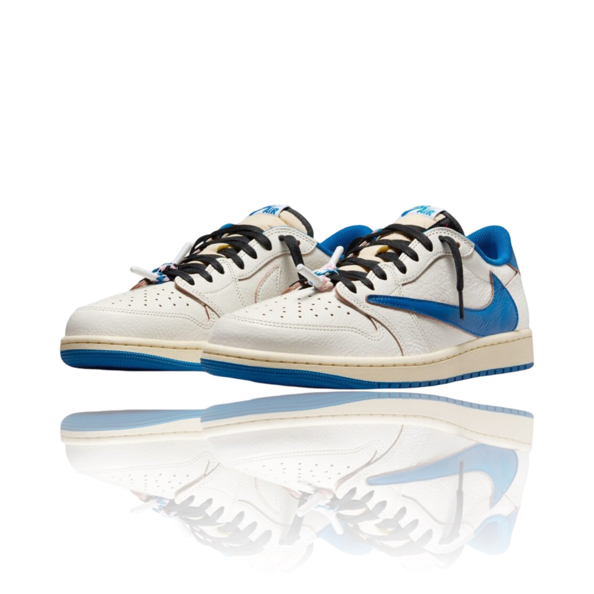 Travis Scott x Air Jordan 1 Retro Low OG SP x Fragment 'Muslin Blue'