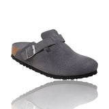 Birkenstock Boston Clogs Charcoal Fb Veloursleder