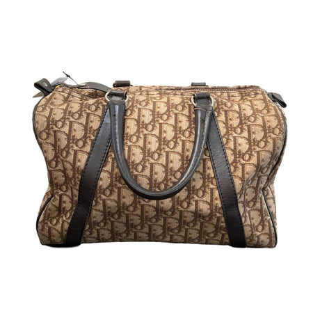 Dior Trotter Leather Trim Boston Monogram Brown