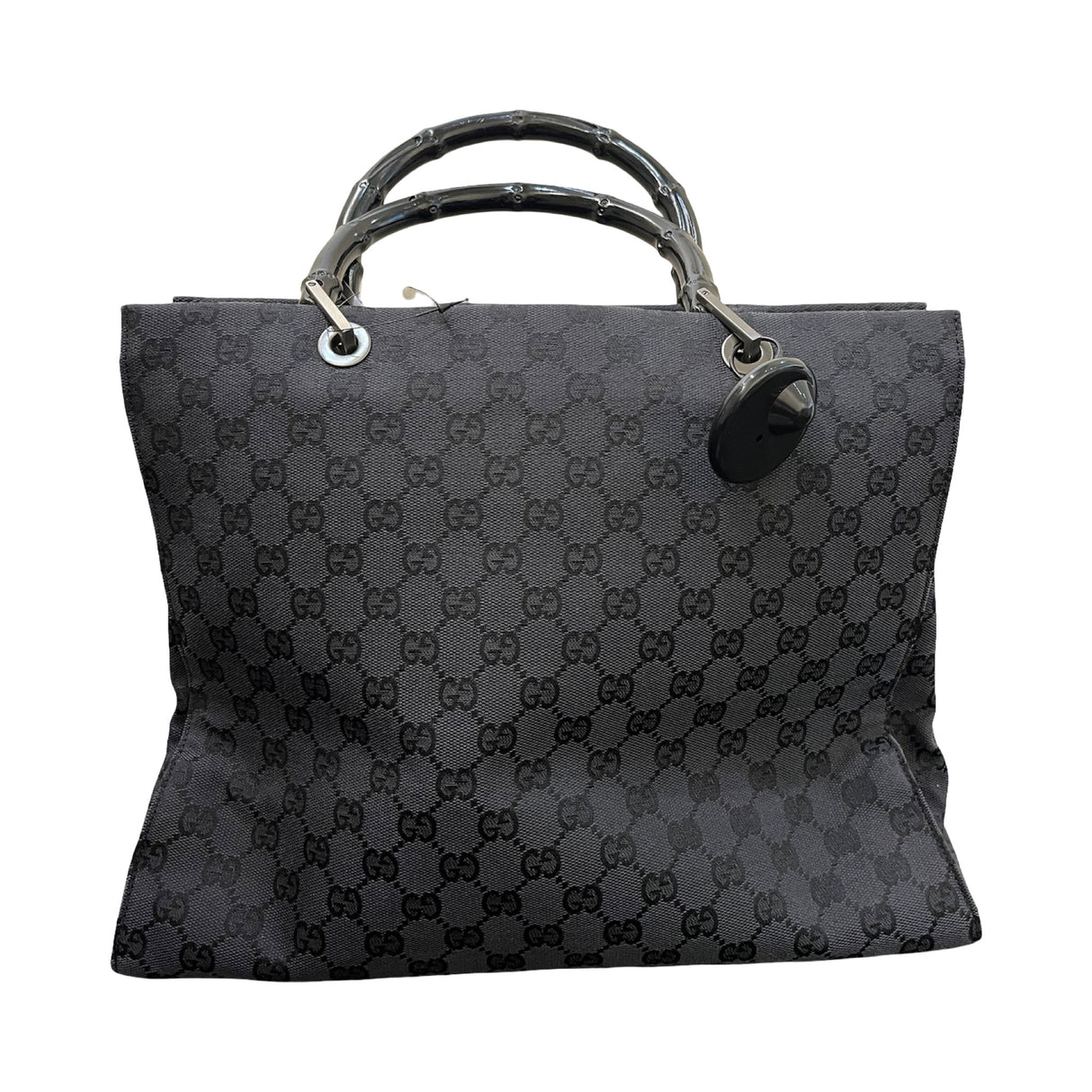 Gucci GG Monogram Tote Book Bamboo Schwarz