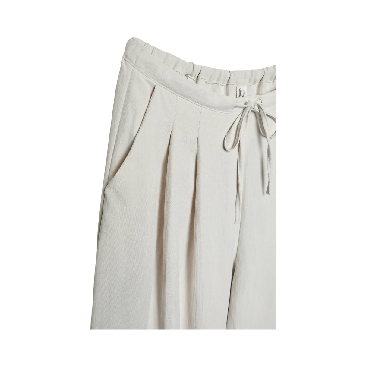 Stradivarius Textured Drawstring Stoffhose Stone