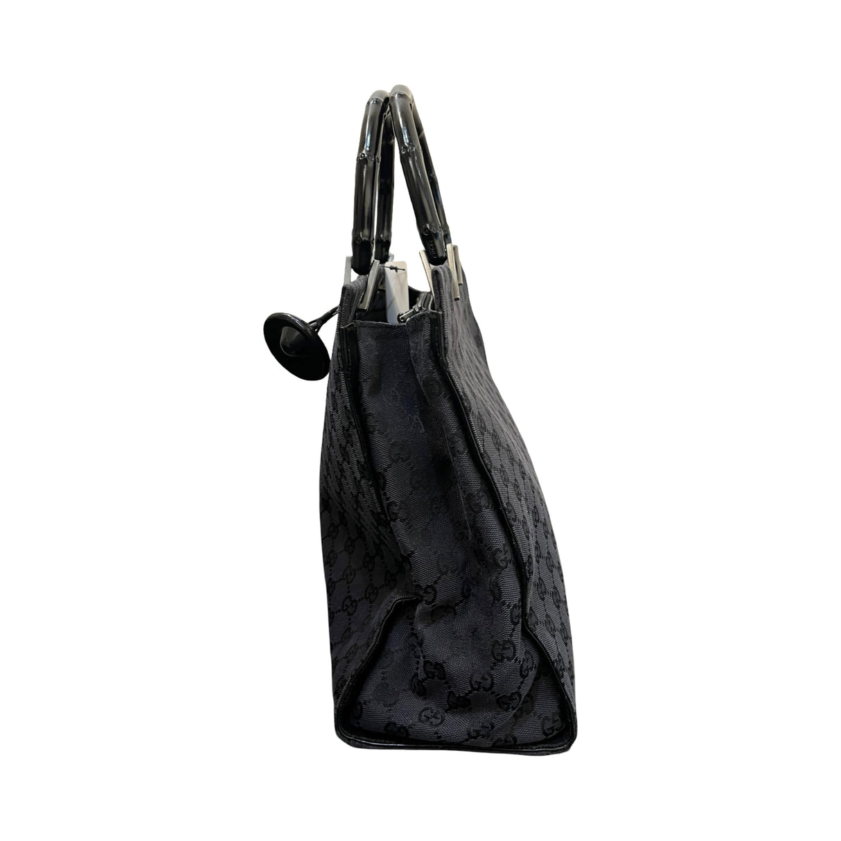 Gucci GG Monogram Tote Book Bamboo Schwarz