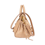Miu Miu Vitello Lux Leather Small Satchel Handbag