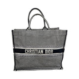 Dior Tote Book Large Houndstooth