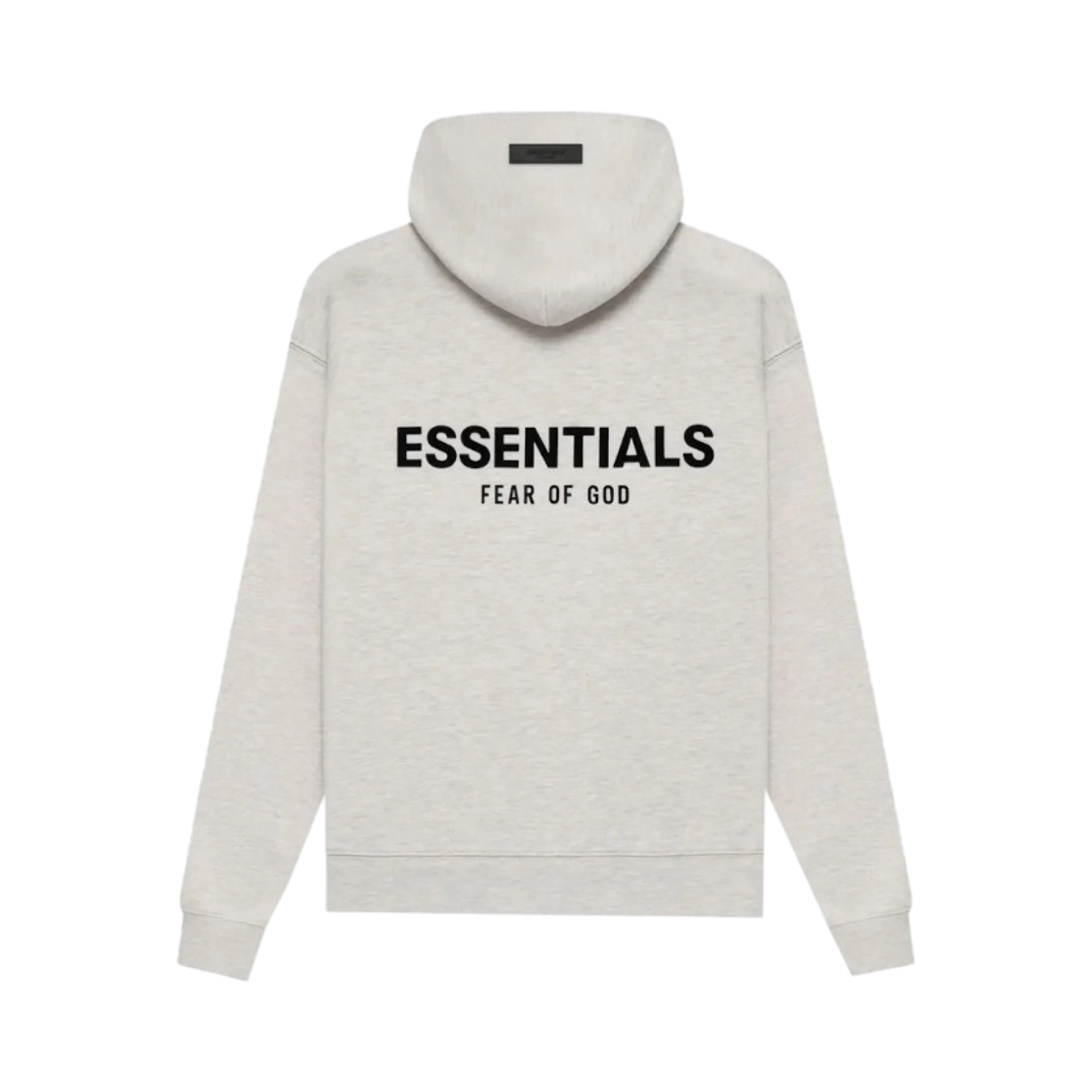 Fear of God Essentials Hoodie Back Print Oat Grey YOURFAULT
