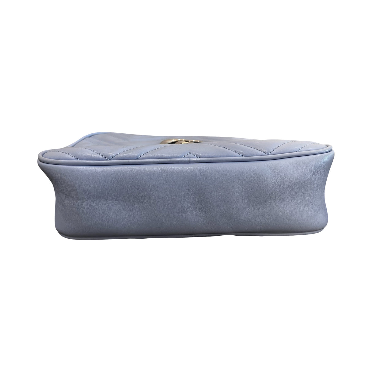 Gucci Marmont Leather GG Crossbody Bag Sky Blue