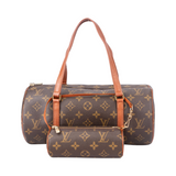 Louis Vuitton Canvas Monogram Papillon Handtasche Set