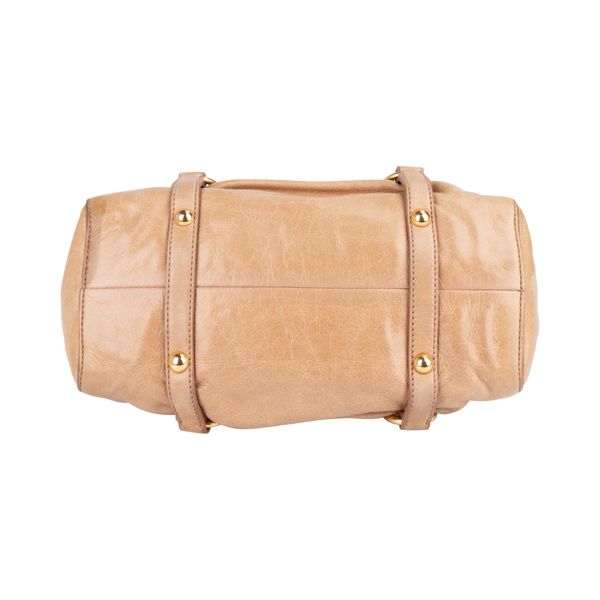 Miu Miu Vitello Lux Leather Small Satchel Handbag