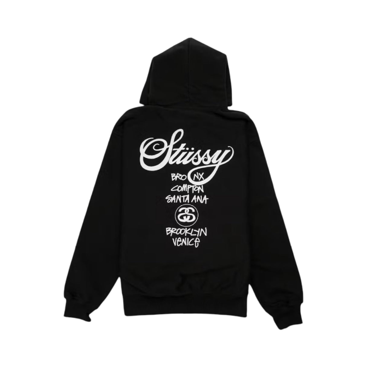 Stussy World Tour Hoodie Black