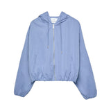 Stradivarius Balloon Fit Übergangsjacke light blue