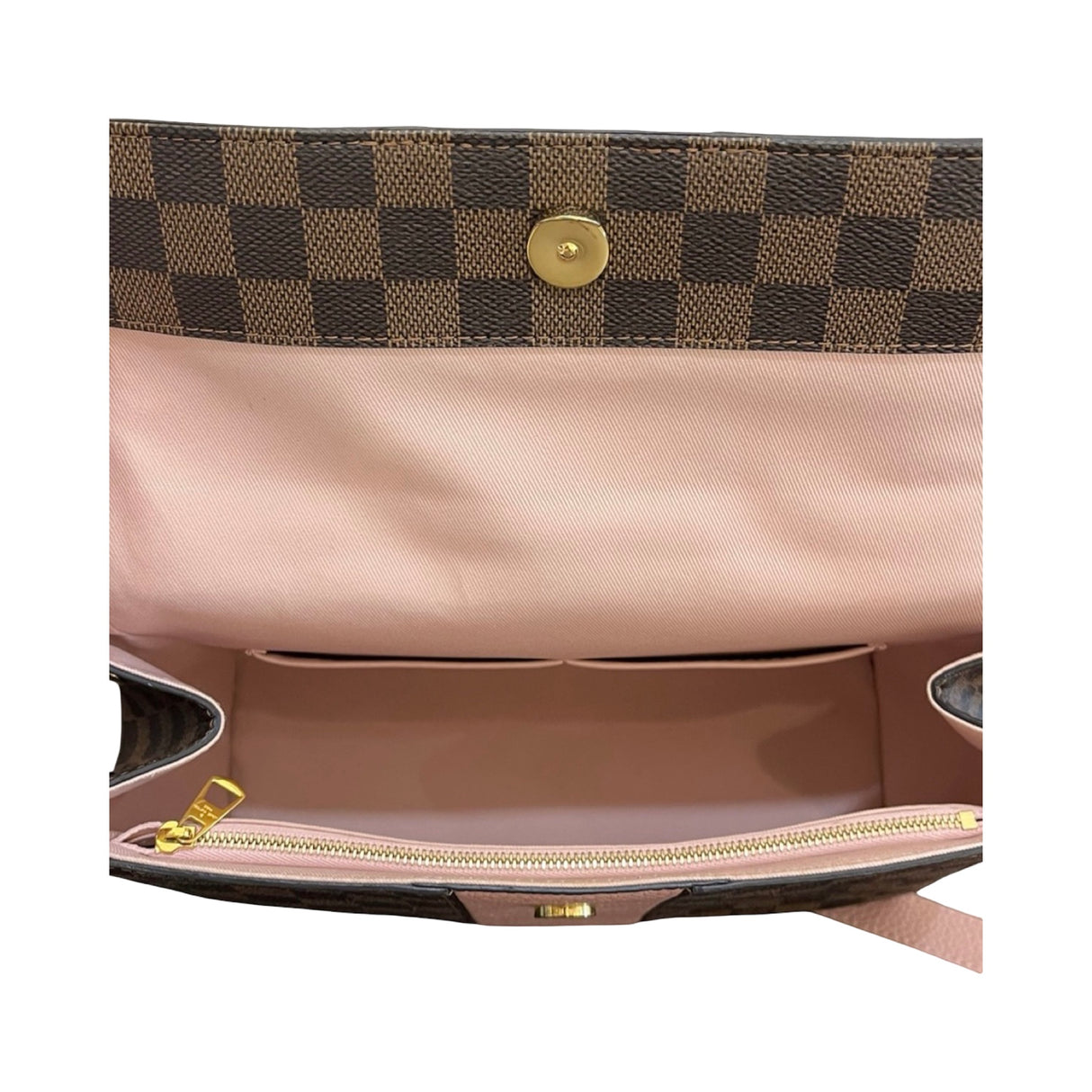 Louis Vuitton Bond Street Damier Ebene Canvas Rose Ballerine