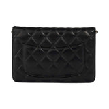 Chanel Timeless Wallet On Chain Lammleder Schwarz