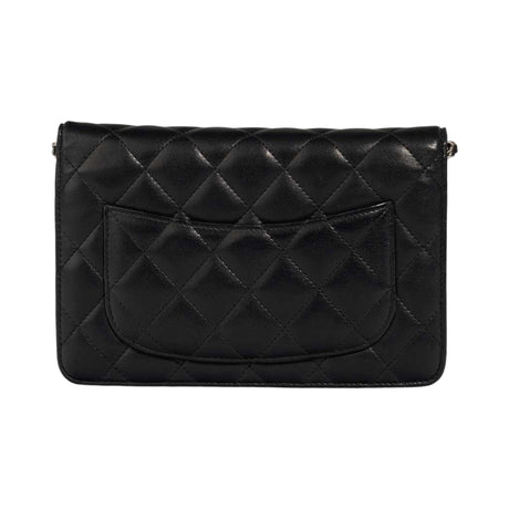 Chanel Timeless Wallet On Chain Lammleder Schwarz